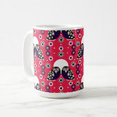 Mug Chouette d'art populaire (Devant gauche)