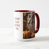 Mug Chouette d'automne (Devant droit)