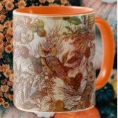 Mug Chouette d'automne chute vintage