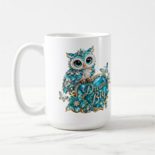 Mug Chouette de cristal turquoise Rêve grand Design de
