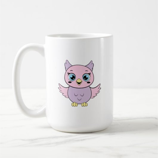 Mug chouette de dessin animé (Gauche)