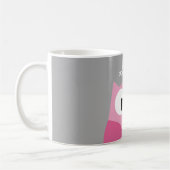 Mug Chouette de dessin mignonne - Nom personnalisé ros (Gauche)