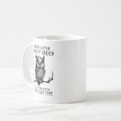 Mug Chouette de devis comique (Devant gauche)