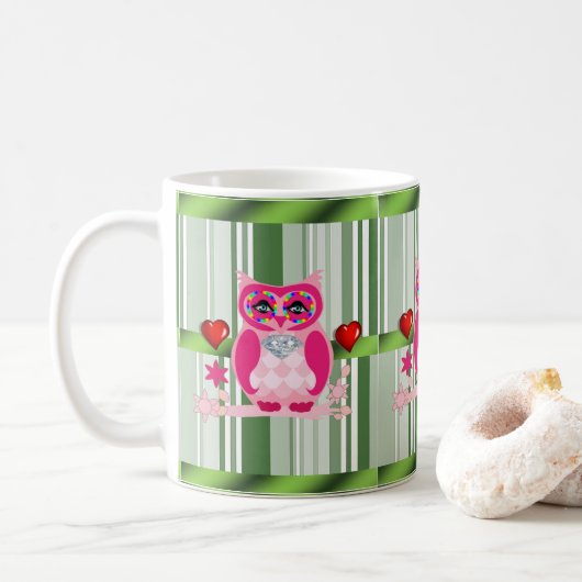 Mug Chouette de la Fête des Mères (Avec donut)