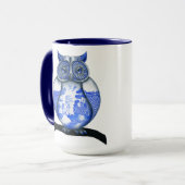 Mug Chouette de la Sauvette bleue (Devant gauche)