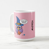 Mug Chouette de l'Assistant Cartographie - Trick ou Tr (Devant gauche)