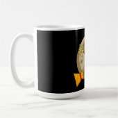 Mug Chouette de l'Assistant de dessin animé volant sur (Gauche)