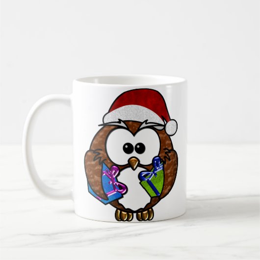 Mug Chouette de Noël (Gauche)