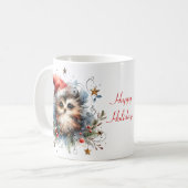 Mug Chouette de Noël Fantaisiste (Devant gauche)