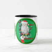 Mug Chouette de Noël Stocking et conception Holly (Centre)