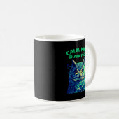 Mug Chouette de pleine conscience à l'esprit calme et  (Devant droit)