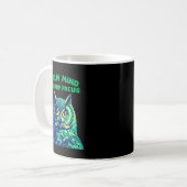 Mug Chouette de pleine conscience à l'esprit calme et  (Devant gauche)