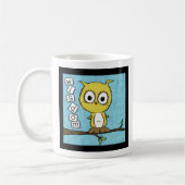 Mug Chouette de sagesse mignonne (Gauche)
