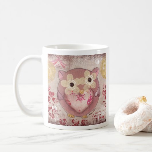 Mug Chouette de vacances (Avec donut)