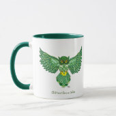 Mug Chouette de vol Celtic Green (Gauche)
