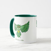 Mug Chouette de vol Celtic Green (Devant gauche)
