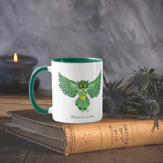 Mug Chouette de vol Celtic Green