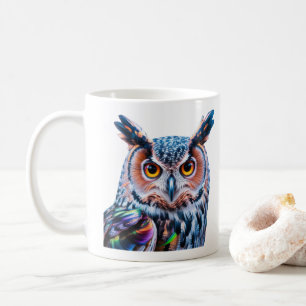 Mug Chouette d'encre liquide Plumes lumineuses