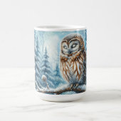 Mug Chouette des Bois Sérénité Forêt d'Hiver Faune (Centre)