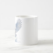 Mug Chouette des neiges au milieu d'une houle en aquar (Centre)