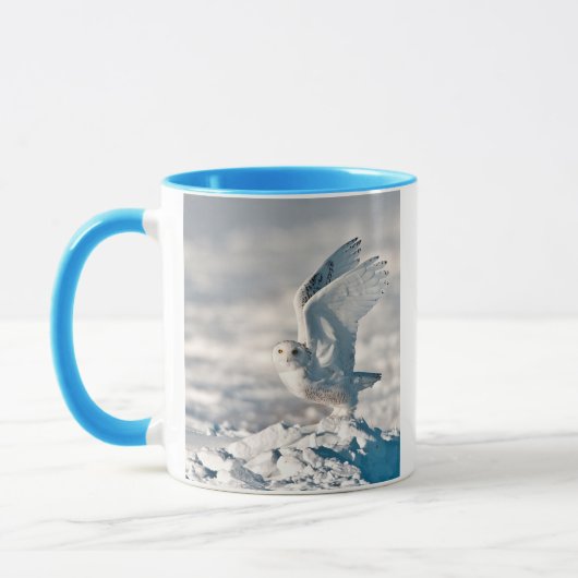Mug Chouette des neiges décolle de la neige (Gauche)