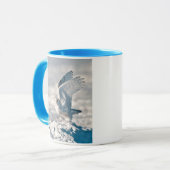 Mug Chouette des neiges décolle de la neige (Devant gauche)
