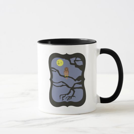 Mug Chouette d'Halloween éffrayante (Droite)