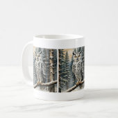 Mug Chouette d'hiver (Devant gauche)