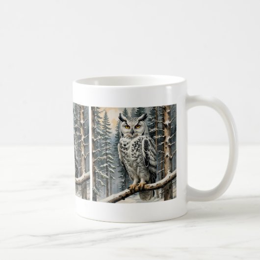 Mug Chouette d'hiver (Droite)