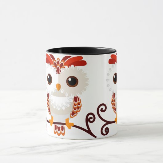 Mug Chouette douce mignonne (Centre)