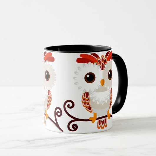 Mug Chouette douce mignonne (Devant droit)