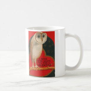 Mug Chouette effraie cœur arbre étoiles Saint-Valentin