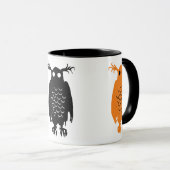 Mug Chouette éffrayante (Devant droit)