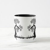 Mug Chouette éffrayante dans l'arbre (Centre)