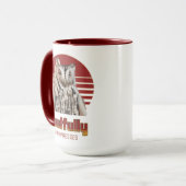 Mug Chouette ennuyée - Putain sans impression (Devant gauche)