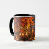 Mug Chouette et bougies Imaginaire mystique (Devant gauche)