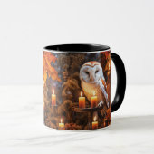 Mug Chouette et bougies Imaginaire mystique (Devant droit)