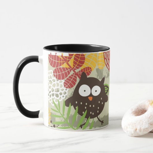 Mug Chouette Fantaisiste (Avec donut)