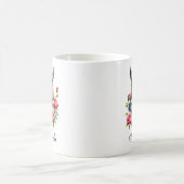 Mug Chouette florale à aquarelle (Centre)