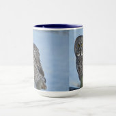 Mug Chouette grise assise et rapace de la faune de la (Centre)