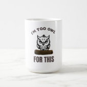 Mug chouette irritable drôle chouette conception intes (Centre)