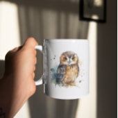 Mug Chouette mignonne en aquarelle