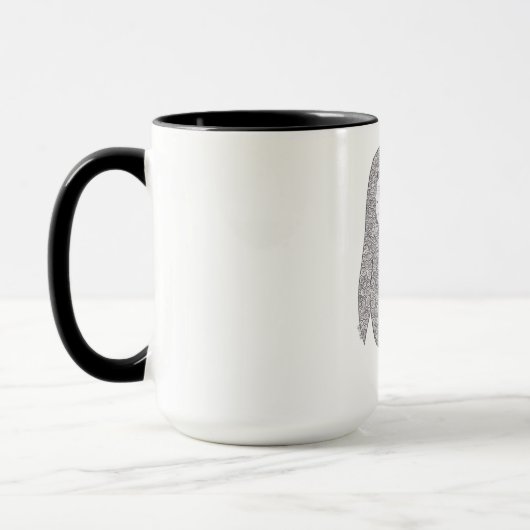 Mug Chouette mignonne et colorée (Gauche)