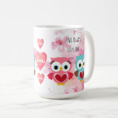 Mug Chouette mignonne toujours vous aimer (Devant droit)