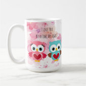 Mug Chouette mignonne toujours vous aimer (Gauche)