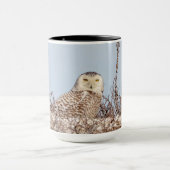Mug Chouette neige assise sur la plage (Centre)