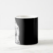 Mug Chouette neige en noir et blanc (Centre)