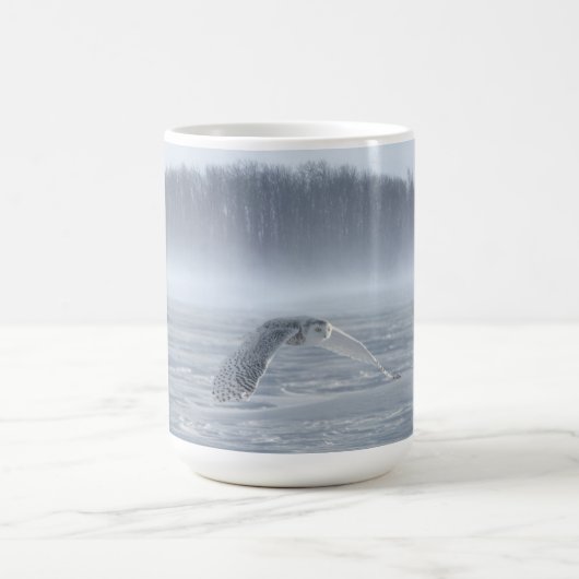 Mug Chouette Neige Volant En Hiver (Centre)