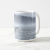 Mug Chouette Neige Volant En Hiver (Devant droit)