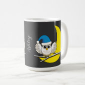 Mug Chouette neigeuse dans une nouvelle nuit d'hiver s (Devant droit)